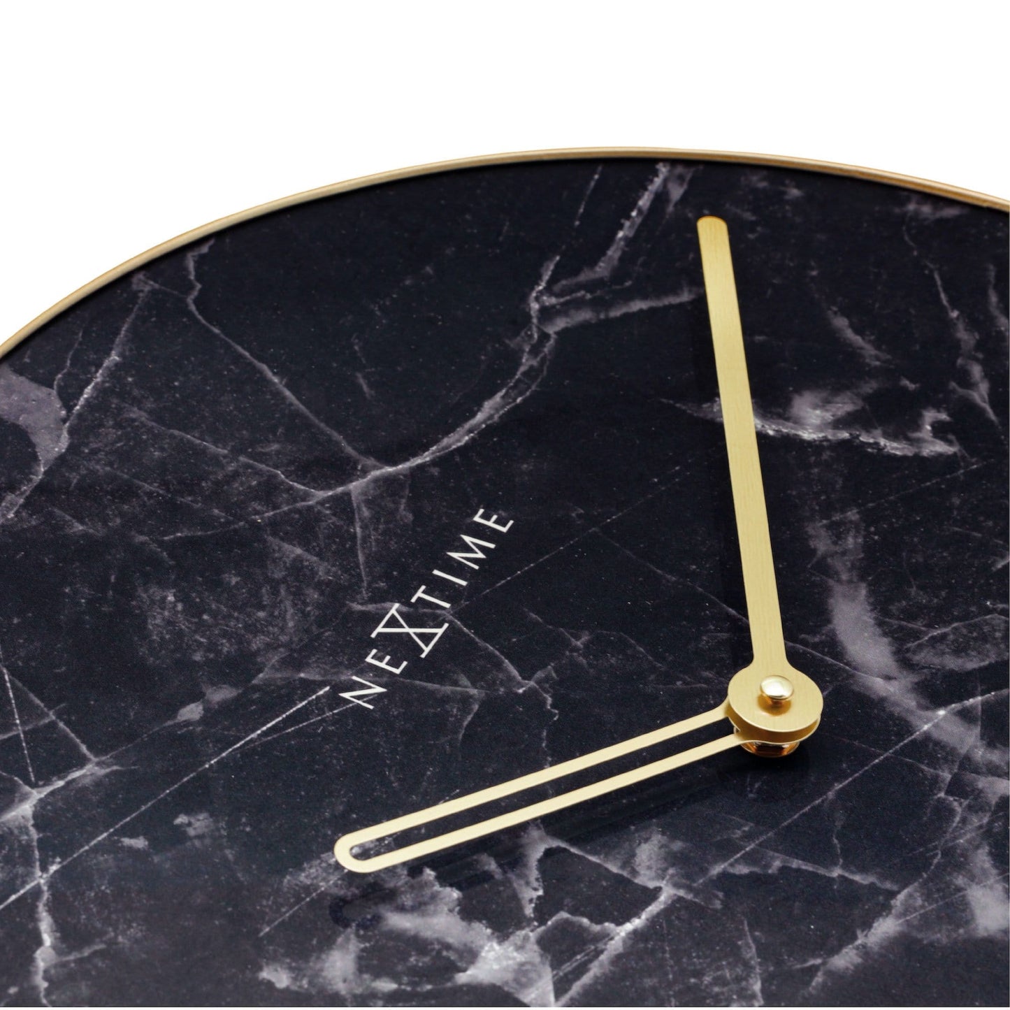 Wall clock - 40 cm - Glass / Metal - 'Marble'