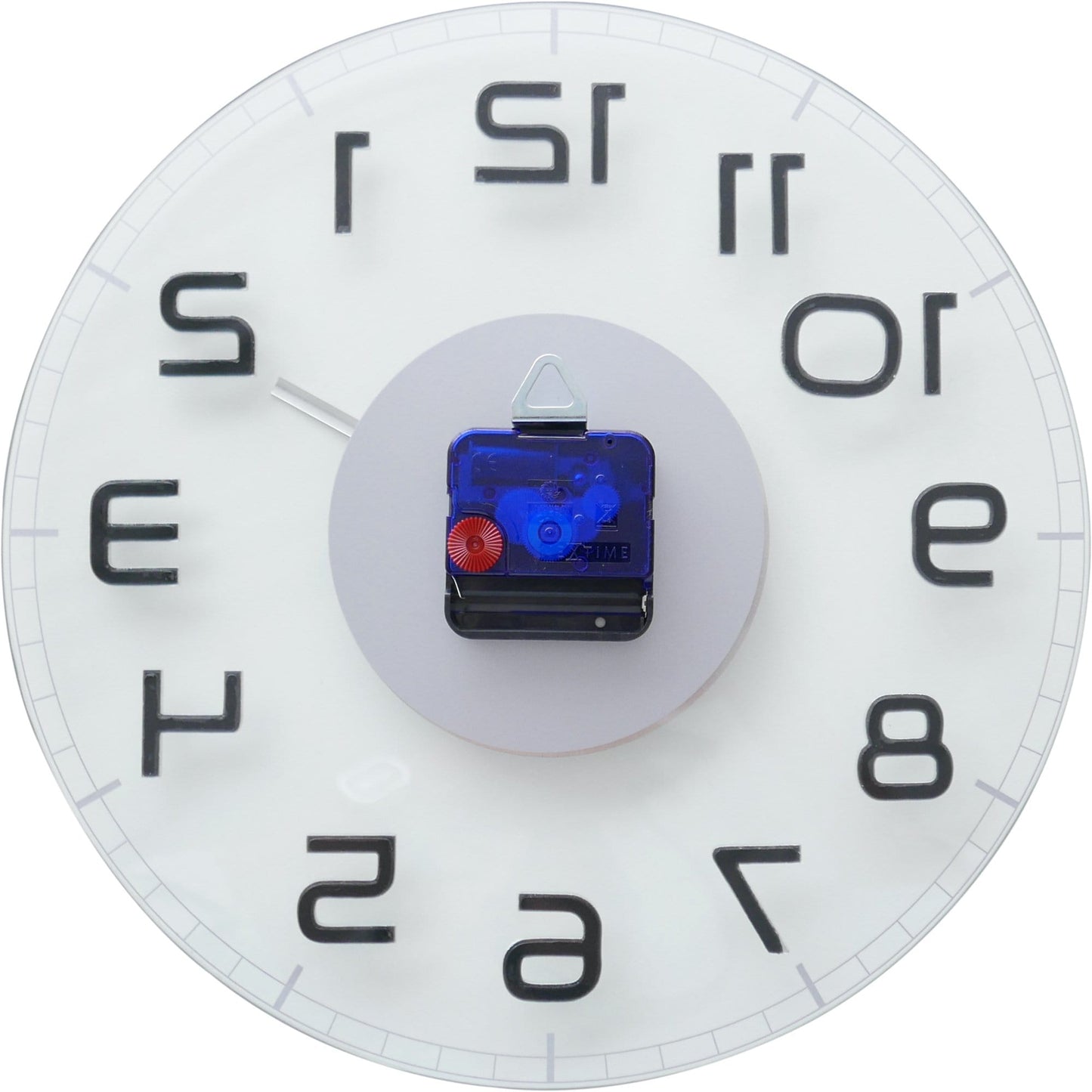 Wall clock - 30 x 3.5 cm - Glass - 'Classy Round'