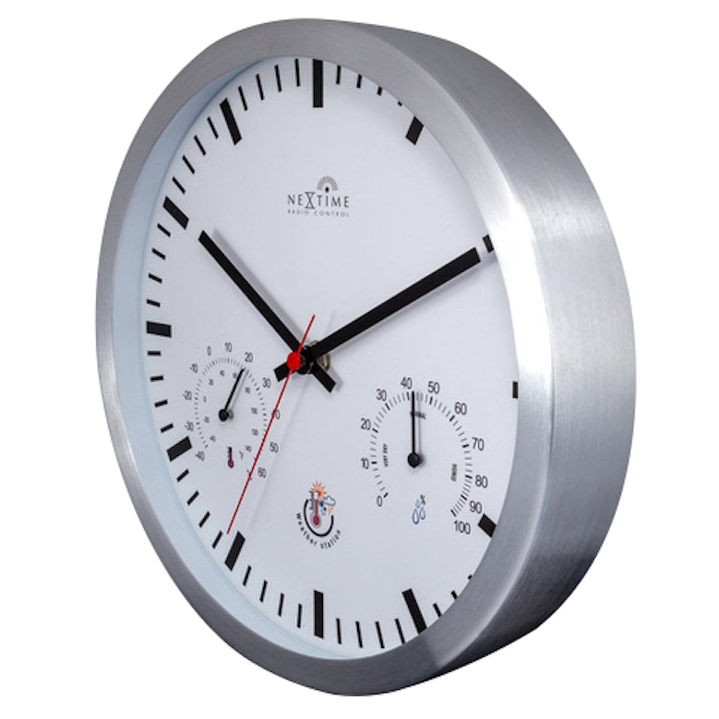 Station clock with Weatherstation - 25cm - Radio controlled