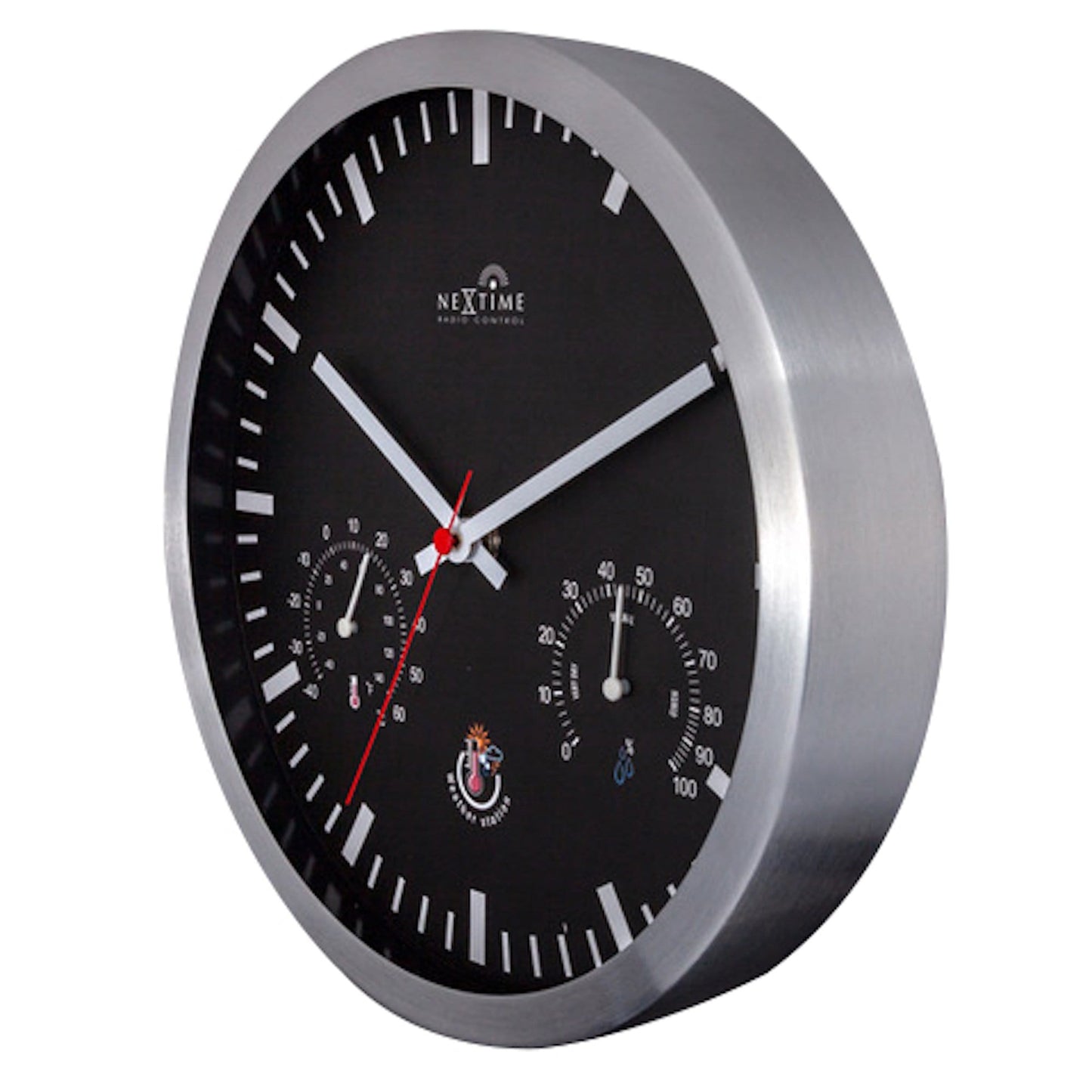 Station clock with Weatherstation - 25cm - Radio controlled