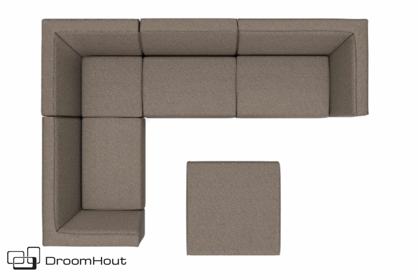 Chill loungeset Bubalou 6-zits hoek + hocker