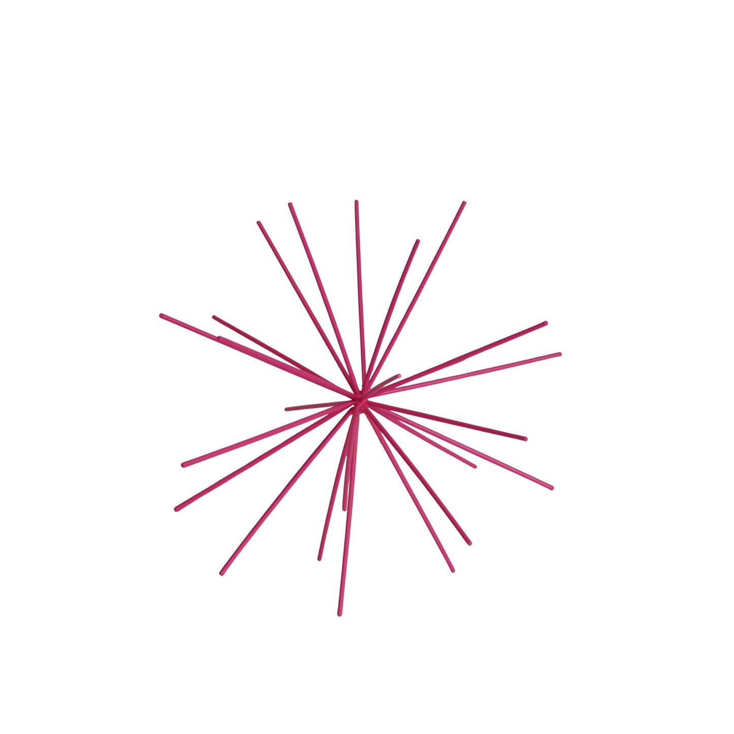 Ornament - Vuurwerk - Metaal - Neon Roze - 25x25x25cm