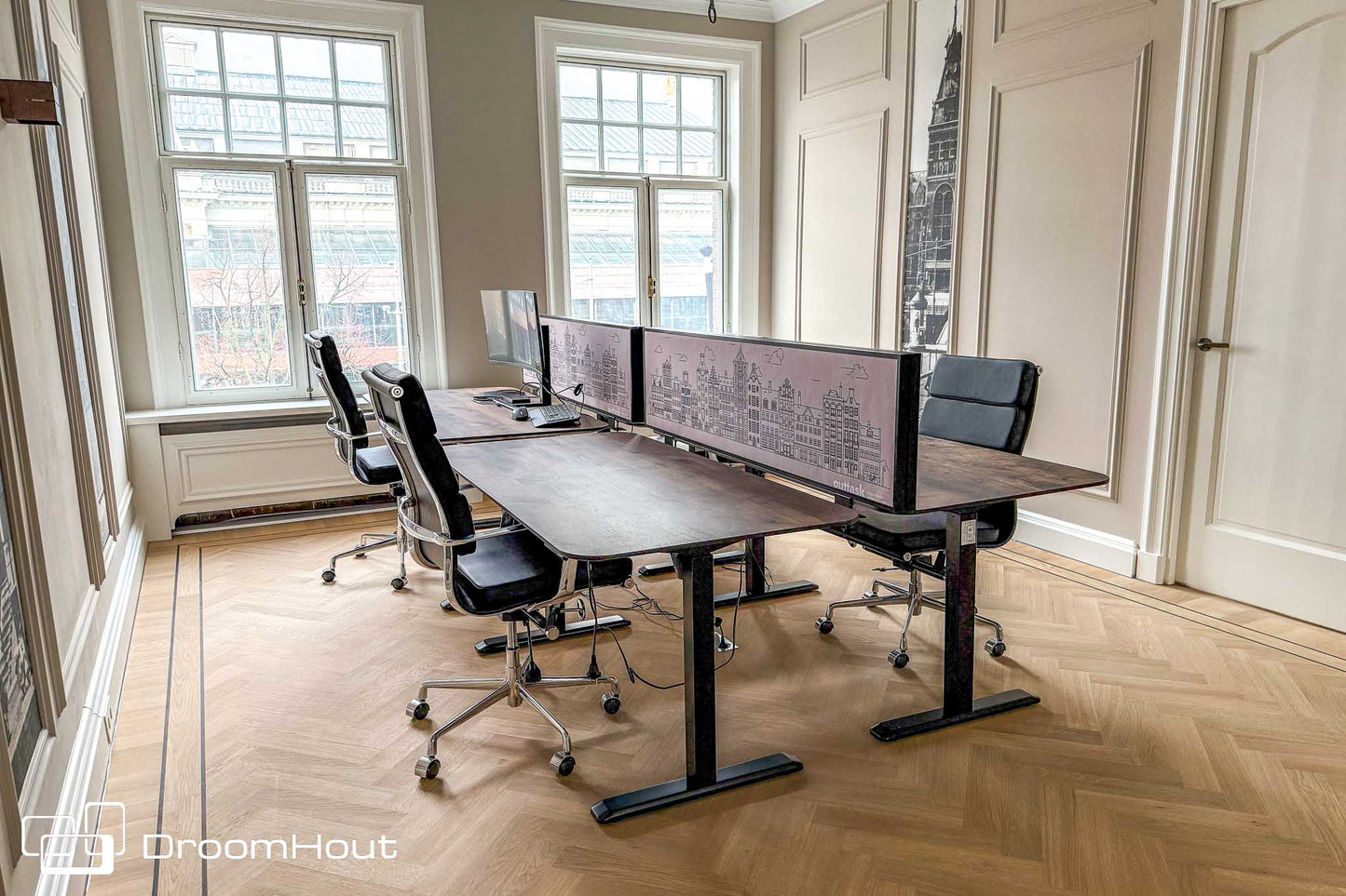 Zit-sta bureau Flow | elektrisch verstelbaar