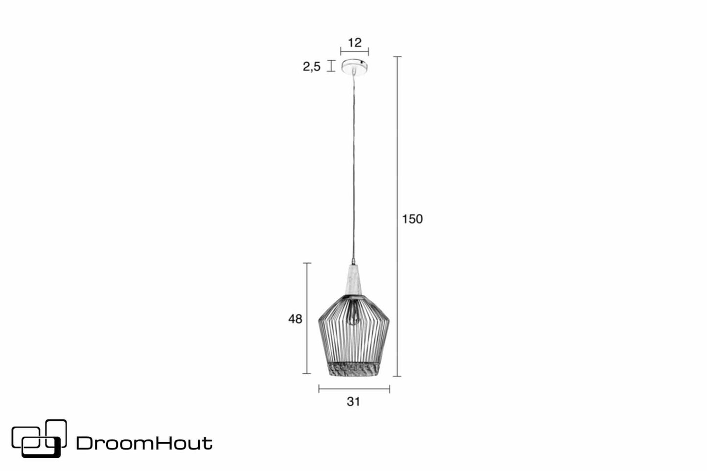 Hanglamp Zuiver Birdy - set van 2 - showroommodel