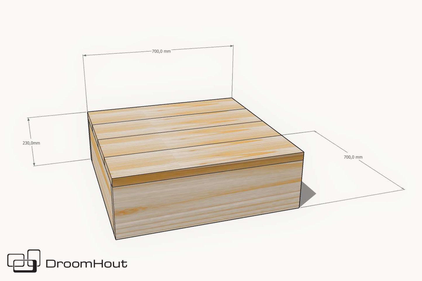 Loungeset Montecastelli - 3-zits loungebank + hocker voordeelset