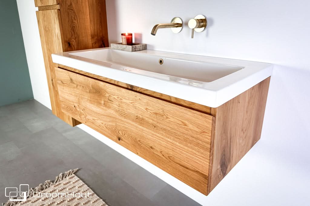 Houten badkamerset Aqua - 100 cm - fotoshoot model