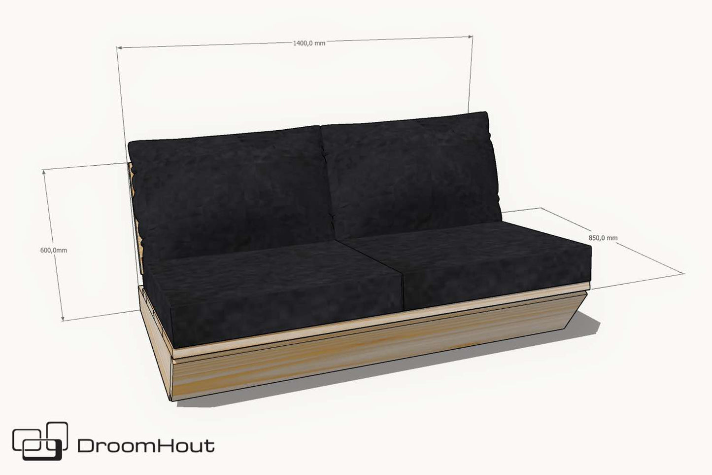 Loungeset Montecastelli - 5-zits hoekbank + hocker voordeelset