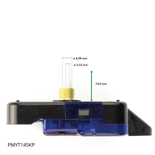NeXtime - Clock Movement - Step - Shaft length 14.5 mm - including hanger - PMYT145KP