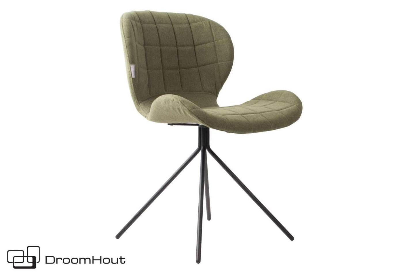 Stoel Zuiver OMG - showroommodel - set van 2 - groen en zwart
