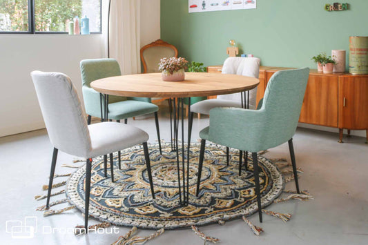 Ronde eettafel DroomHout Forcina  - 130 cm - showroommodel