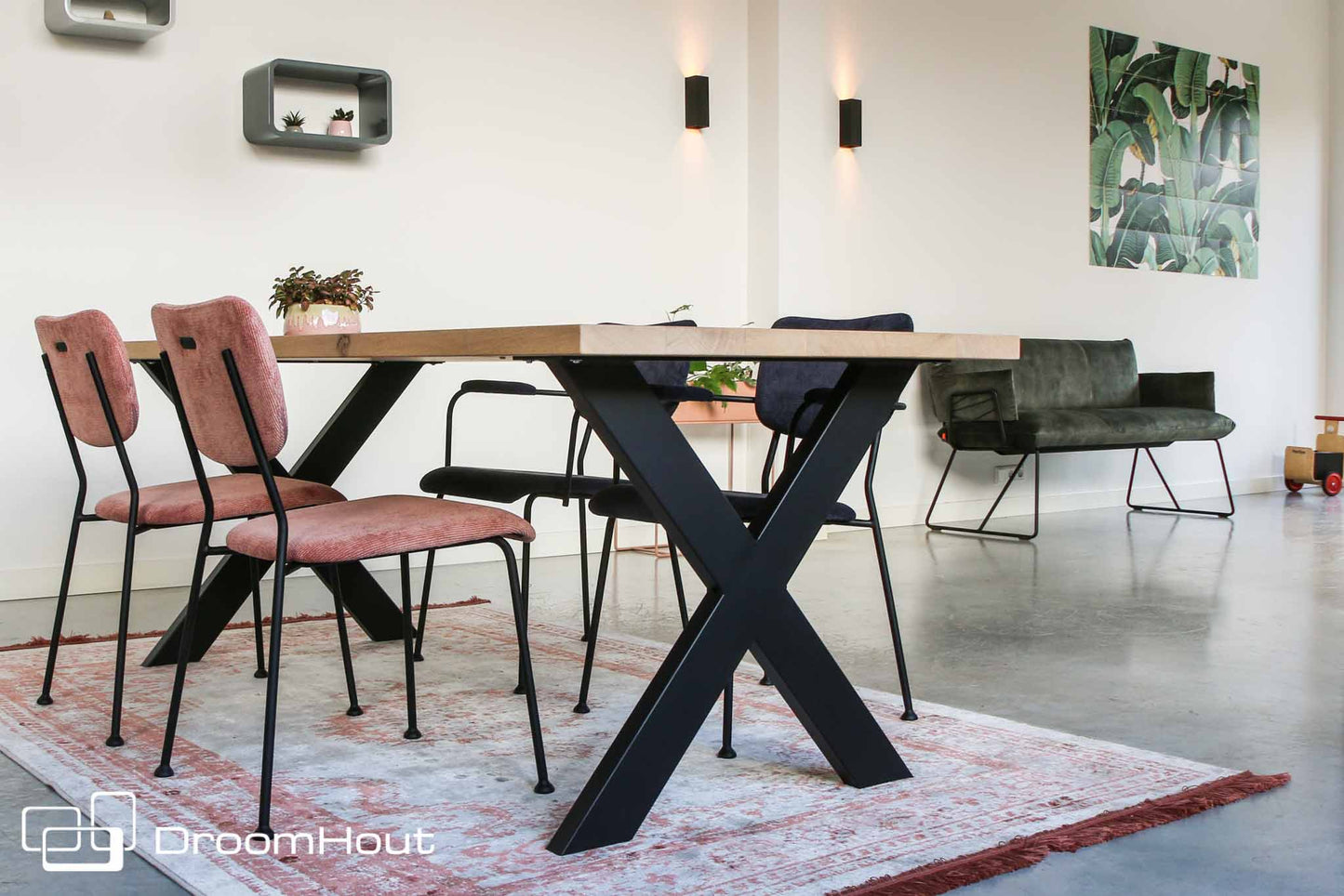 Eettafel DroomHout Grazioso - 200 cm x 90 cm - showroommodel