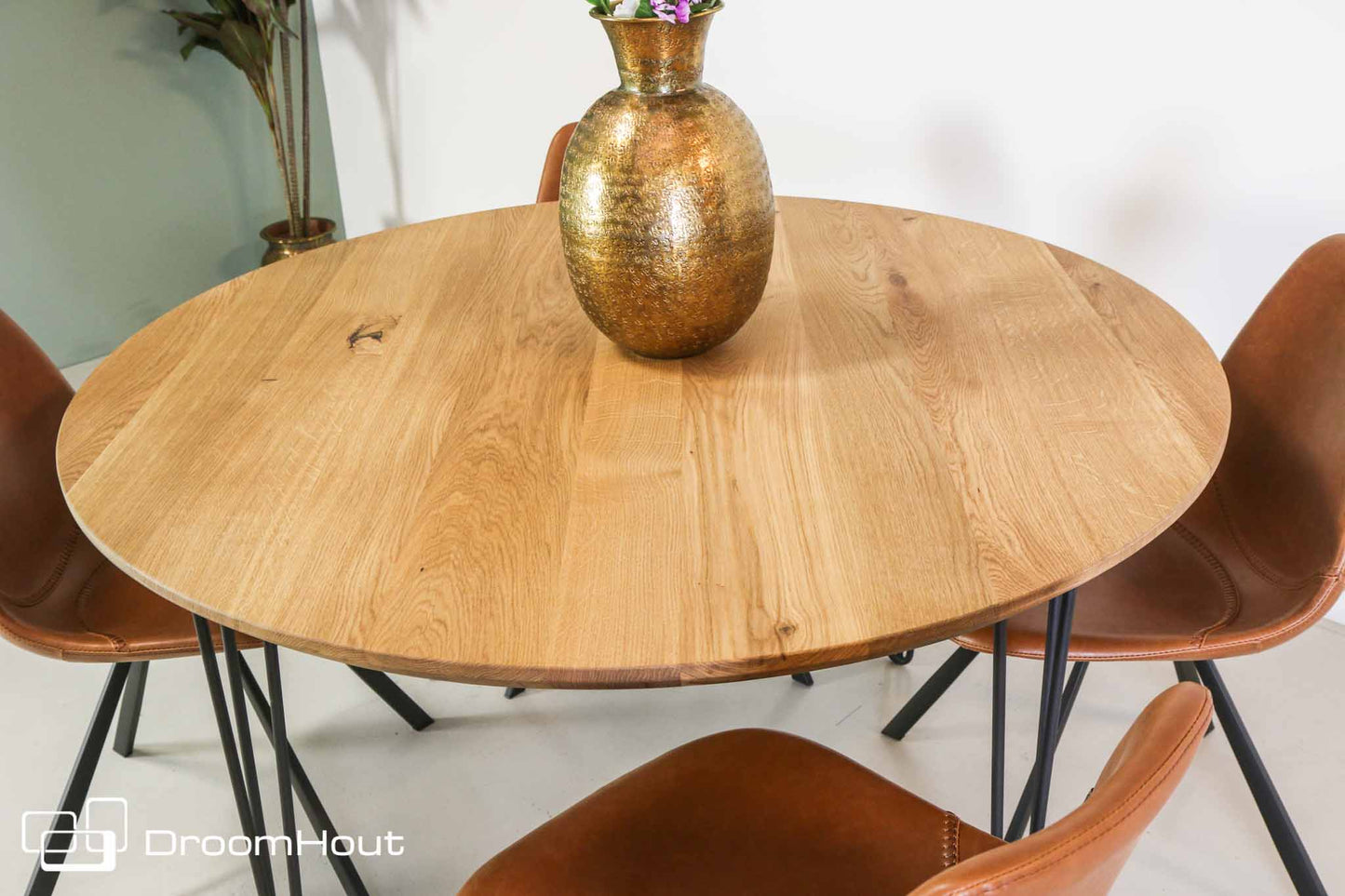 Ronde eettafel DroomHout Forcina  - 130 cm - showroommodel