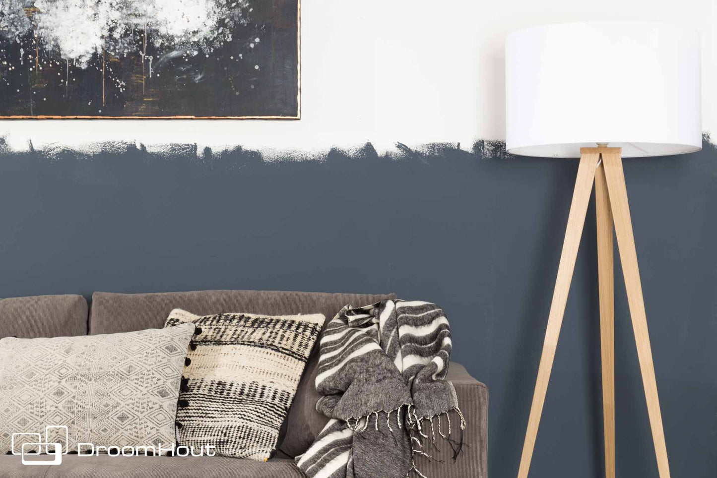 Vloerlamp Zuiver Tripod Wood - showroommodel