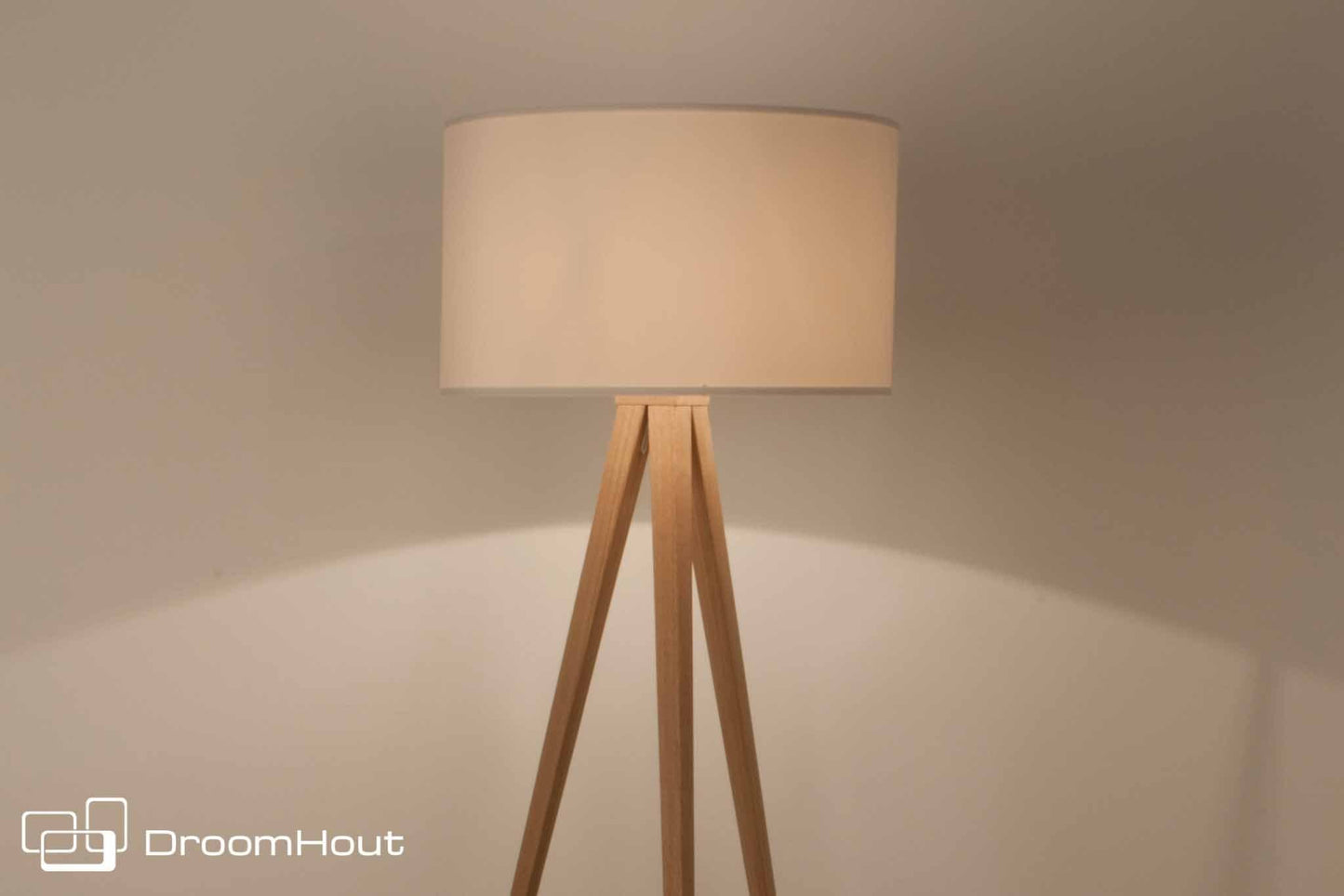 Vloerlamp Zuiver Tripod Wood - showroommodel