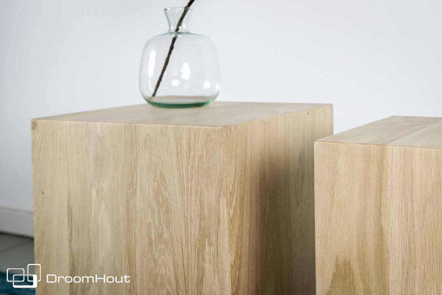 Zuil blank eiken - (60 cm hoog)