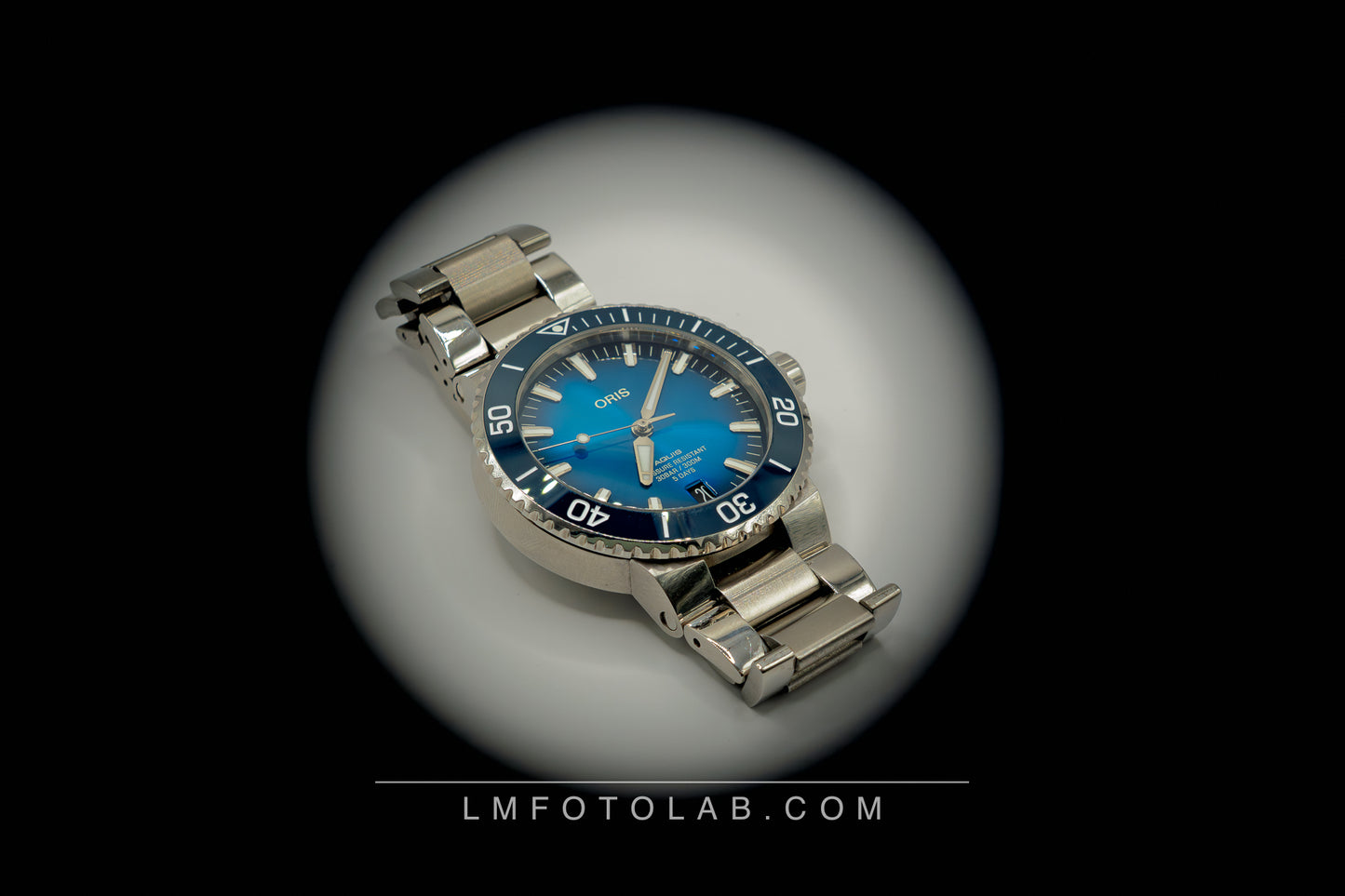 basis effect lens rond gebruikt op een product