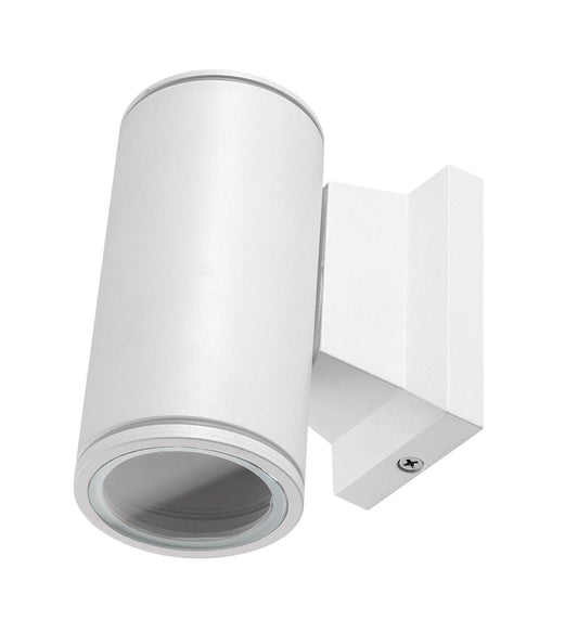 Buitenlamp rond wit | enkele GU10 lampvoet voor één spot | waterdicht IP65