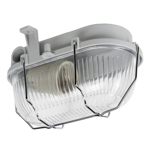 Buitenlamp Wandarmatuur Bulkhead IP44 – Grijs – Zonder Lichtbron – E27