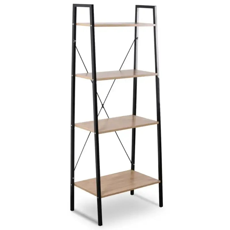 BukkitBow - 4-Lagen Ladder Boekenplank / Kast - Voor Woonkamer Slaapkamer Keuken Eetkamer Opslag - 60x35x148cm