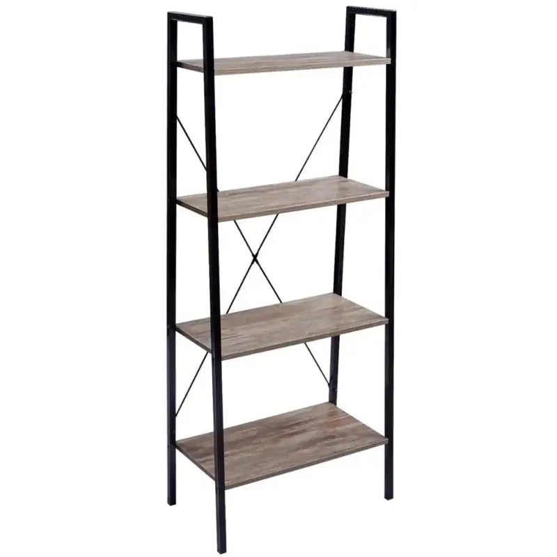 BukkitBow - 4-Lagen Ladder Boekenplank / Kast - Voor Woonkamer Slaapkamer Keuken Eetkamer Opslag - 60x35x148cm