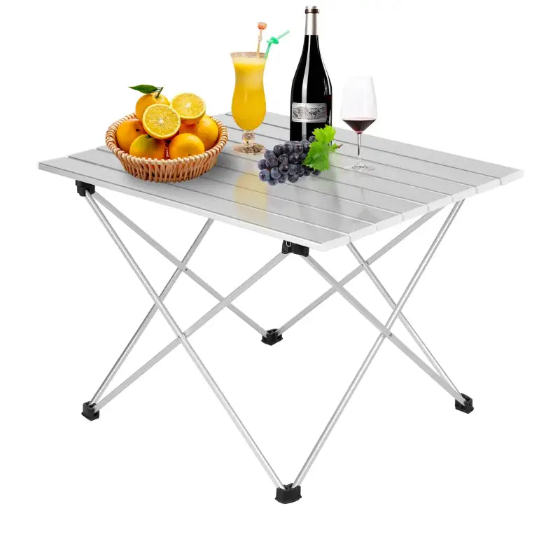 BukkitBow - Aluminium Campingtafel - Opvouwbaar - Antislip Pootjes - Compact Formaat - Inclusief Draagtas