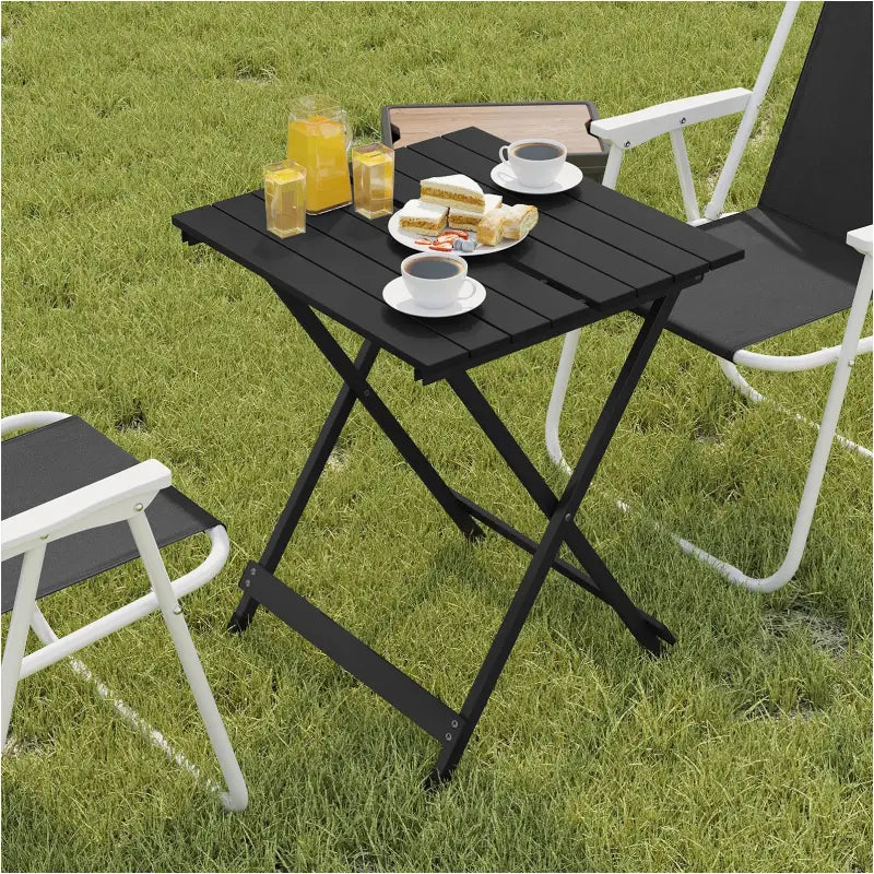 BukkitBow - Aluminium Inklapbare Kampeertafel / Campingtafel - Lichtgewicht en Duurzaam Design - 50,5x46,5x60cm