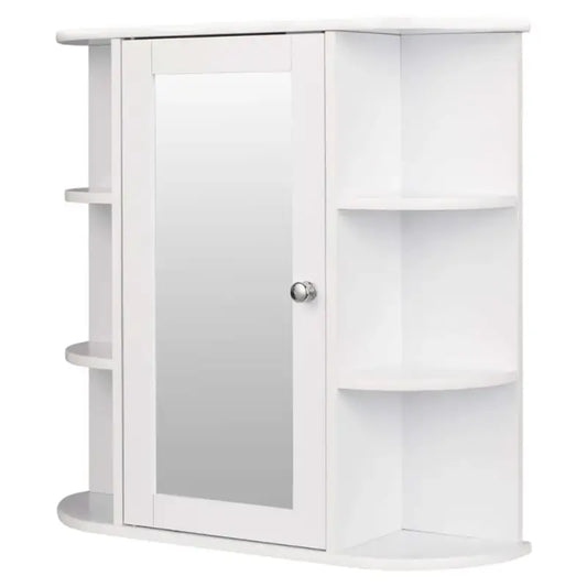 BukkitBow - Badkamer Spiegelkast / Badkamermeubel - met Verstelbare Planken - Roestvrij Metalen Scharnieren - Eenvoudig te Onderhouden - 60x16x58cm