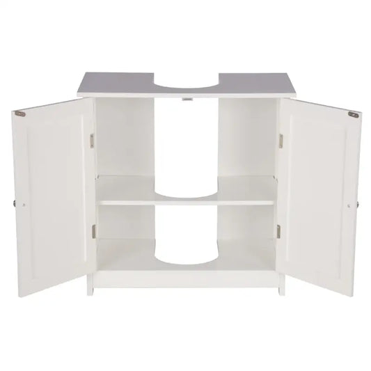 BukkitBow - Badkamermeubel - Stevige Wastafelkast / Gootsteen Kast - Waterbestendig en Vochtbestendig - 60x60x30cm