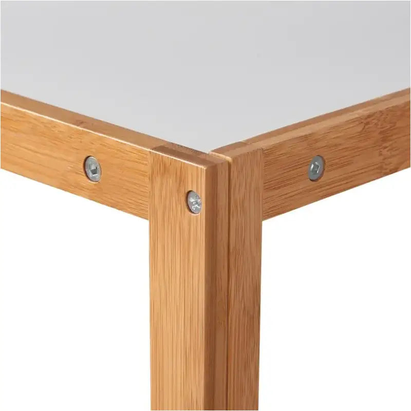 BukkitBow - Bamboe Hoekkast - 4 Niveaus - Handdoekenkast / Boekenkast - 30x30x115cm