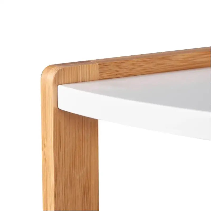 BukkitBow - Bamboe Hoekkast - 4 Niveaus - Handdoekenkast / Boekenkast - 30x30x115cm