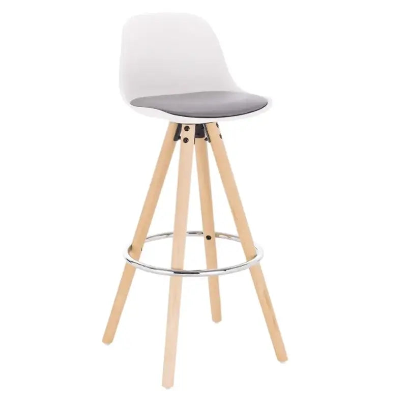 BukkitBow - Barkruk - Kruk van Massief Hout en Kunststof met Synthetisch Leer of Linnen - Ergonomisch & Duurzaam