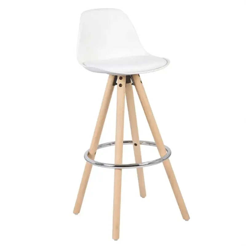 BukkitBow - Barkruk - Kruk van Massief Hout en Kunststof met Synthetisch Leer of Linnen - Ergonomisch & Duurzaam