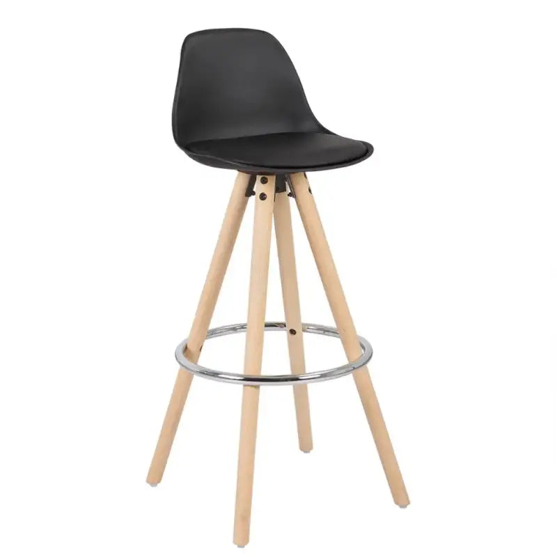 BukkitBow - Barkruk - Kruk van Massief Hout en Kunststof met Synthetisch Leer of Linnen - Ergonomisch & Duurzaam