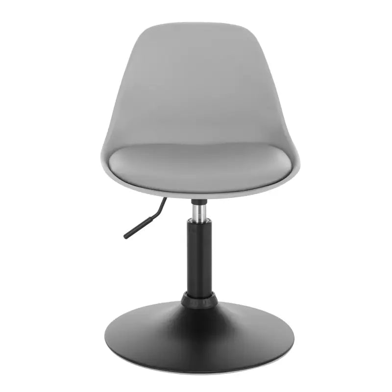 BukkitBow - Barkruk - PU en Metaal - Verstelbare in Hoogte - 360° Draaibaar - Antislip Voetsteun - Maximaal Laadvermogen 120kg - Zithoogte: 40-50CM