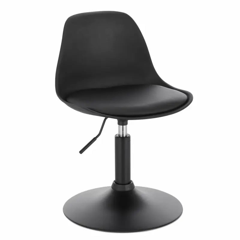 BukkitBow - Barkruk - PU en Metaal - Verstelbare in Hoogte - 360° Draaibaar - Antislip Voetsteun - Maximaal Laadvermogen 120kg - Zithoogte: 40-50CM