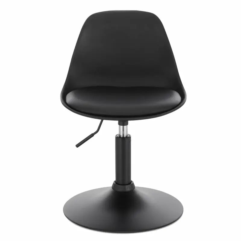 BukkitBow - Barkruk - PU en Metaal - Verstelbare in Hoogte - 360° Draaibaar - Antislip Voetsteun - Maximaal Laadvermogen 120kg - Zithoogte: 40-50CM