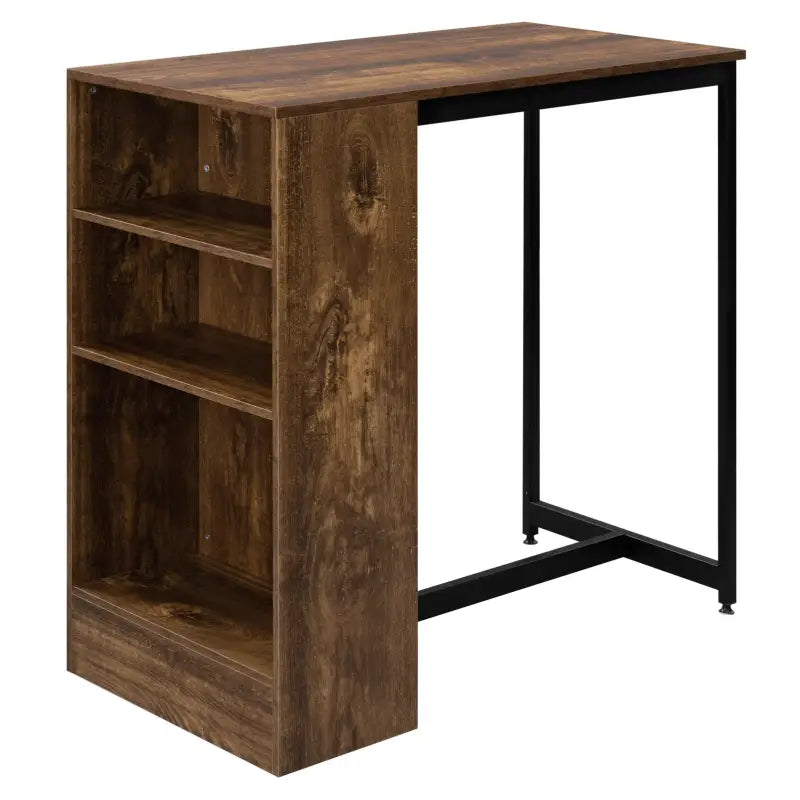 BukkitBow - Bartafel met Planken en Kast/Opbergruimte voor Glazen - 91X49X91CM