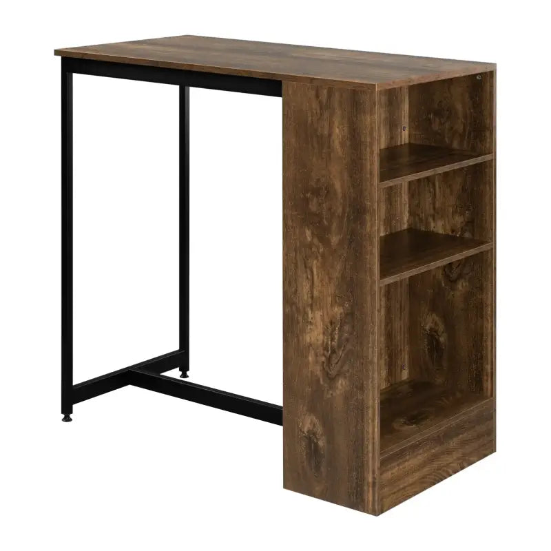 BukkitBow - Bartafel met Planken en Kast/Opbergruimte voor Glazen - 91X49X91CM
