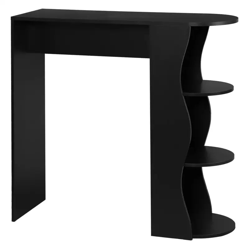 BukkitBow - Bartafel met Planken - Stevig Hout - Modern Veelzijdig Design - 110x107x40cm