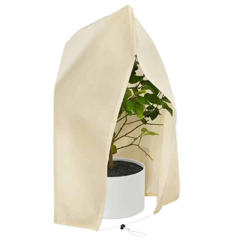 BukkitBow - Beschermingshoes voor Planten / Tuinplanten - Wintergewas bescherming - Cremé/Wit - Extra Stevig Materiaal