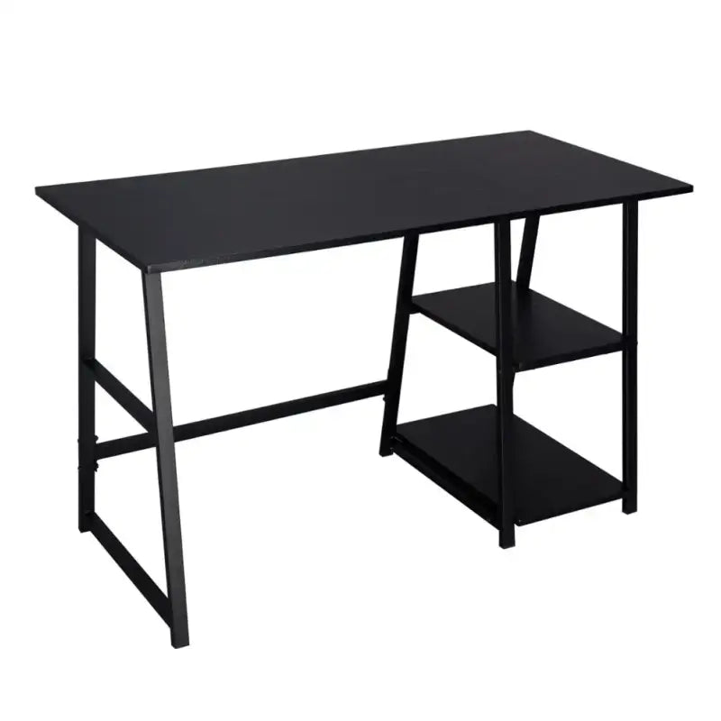 BukkitBow - Bureau met 2 Planken Opbergruimte - Spaanplaat Tafelblad - Metalen Frame - 120x50cm Werkstation