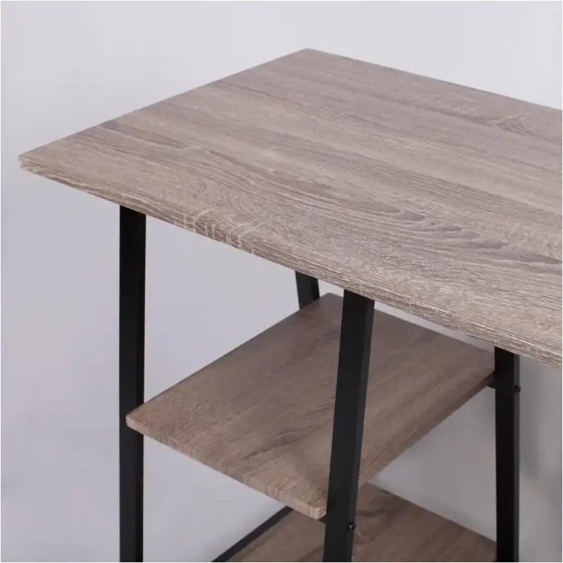 BukkitBow - Bureau met 2 Planken Opbergruimte - Spaanplaat Tafelblad - Metalen Frame - 120x50cm Werkstation