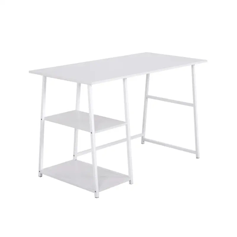 BukkitBow - Bureau met 2 Planken Opbergruimte - Spaanplaat Tafelblad - Metalen Frame - 120x60cm Werkstation