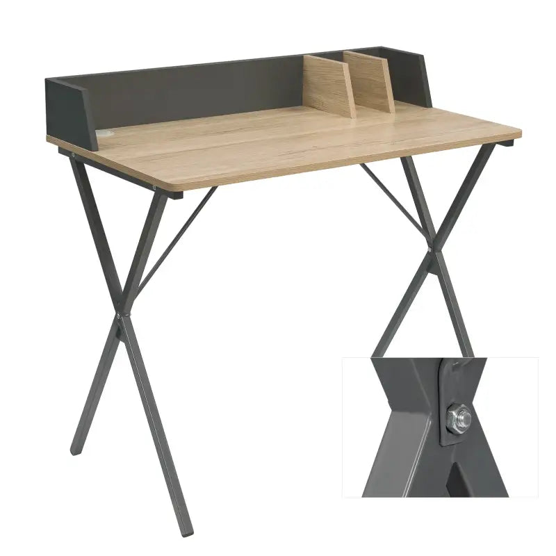 BukkitBow - Bureau / Werkplek met Achterschot en Kabelgoot Inkeeping (90C50X73CM)