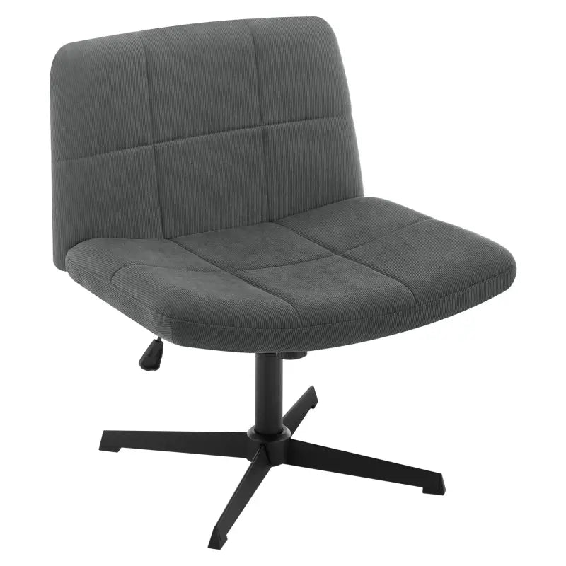 BukkitBow - Bureaustoel - In Hoogte Verstelbaar - Brede Zitting - Fluwelen of Corduroy Bekleding