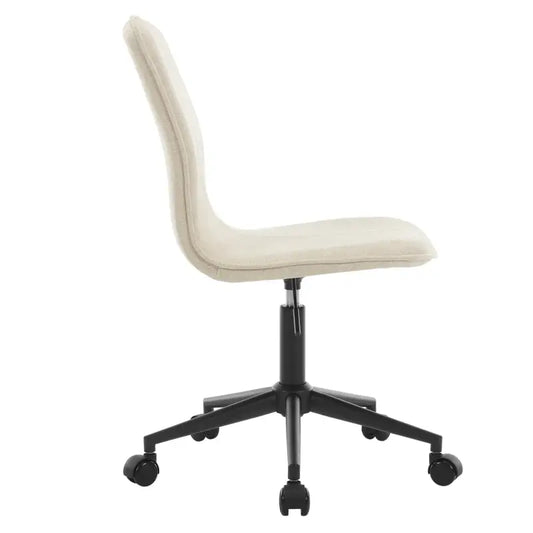 BukkitBow - Comfortabele Bureaustoel - Gevoerde Bureaustoel - met Badstof Bekleding - Verstelbaar in Hoogte