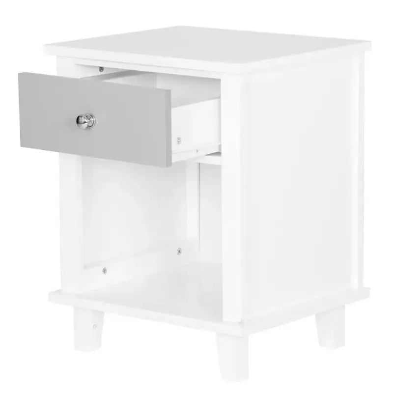 BukkitBow - Compact Nachtkastje - Waterbestendig - Met Lade en Open Compartiment - 40x34x50cm