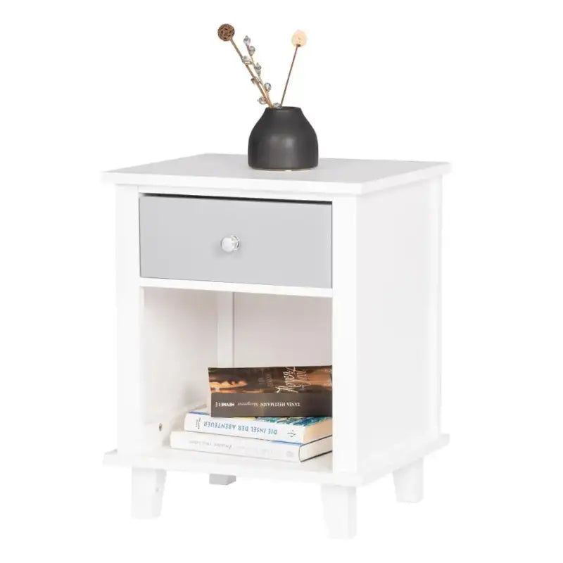 BukkitBow - Compact Nachtkastje - Waterbestendig - Met Lade en Open Compartiment - 40x34x50cm