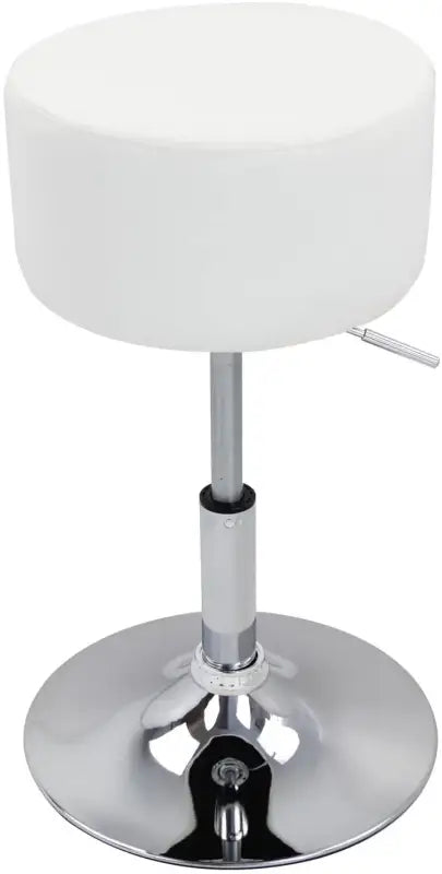 BukkitBow - Compacte Barkruk - Kunstleer-Verchroomd Staal - Ergonomisch & Verstelbaar - 100 kg Max Laadvermogen