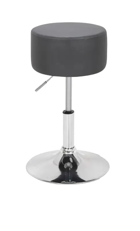 BukkitBow - Compacte Barkruk - Kunstleer-Verchroomd Staal - Ergonomisch & Verstelbaar - 100 kg Max Laadvermogen